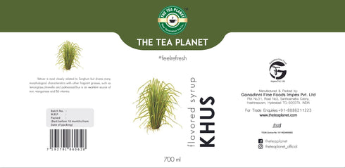 The Tea Planet Khus Syrup 700 ml